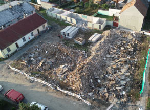 Demolice a likvidace obytných domů Kroměříž 09