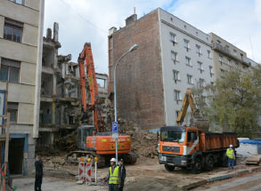 Demolice a likvidace budovy soudu v Brně 12