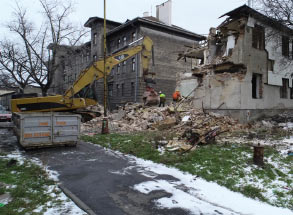 Demolice a likvidace budov ŽST v Přerově 05
