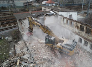 Demolice a likvidace budov ŽST v Přerově 06